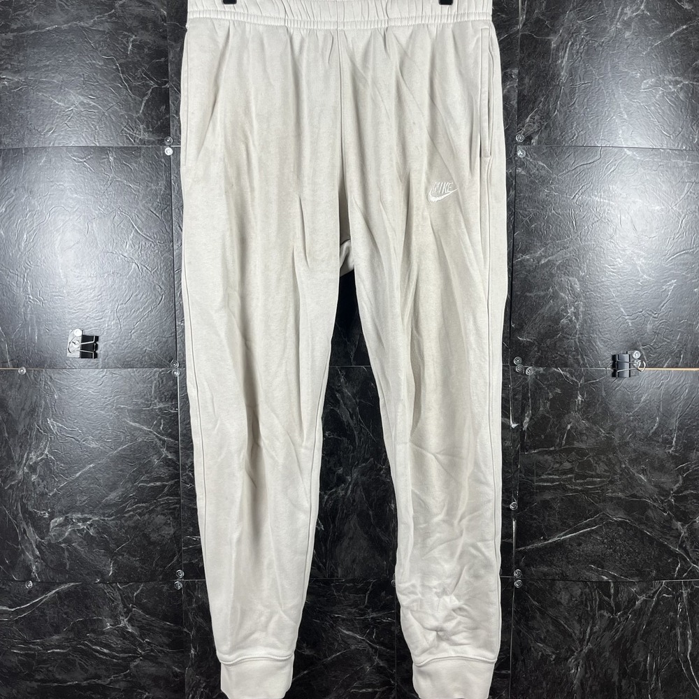 Nike Men's Tan Fleece Sweatpants Jogger Large